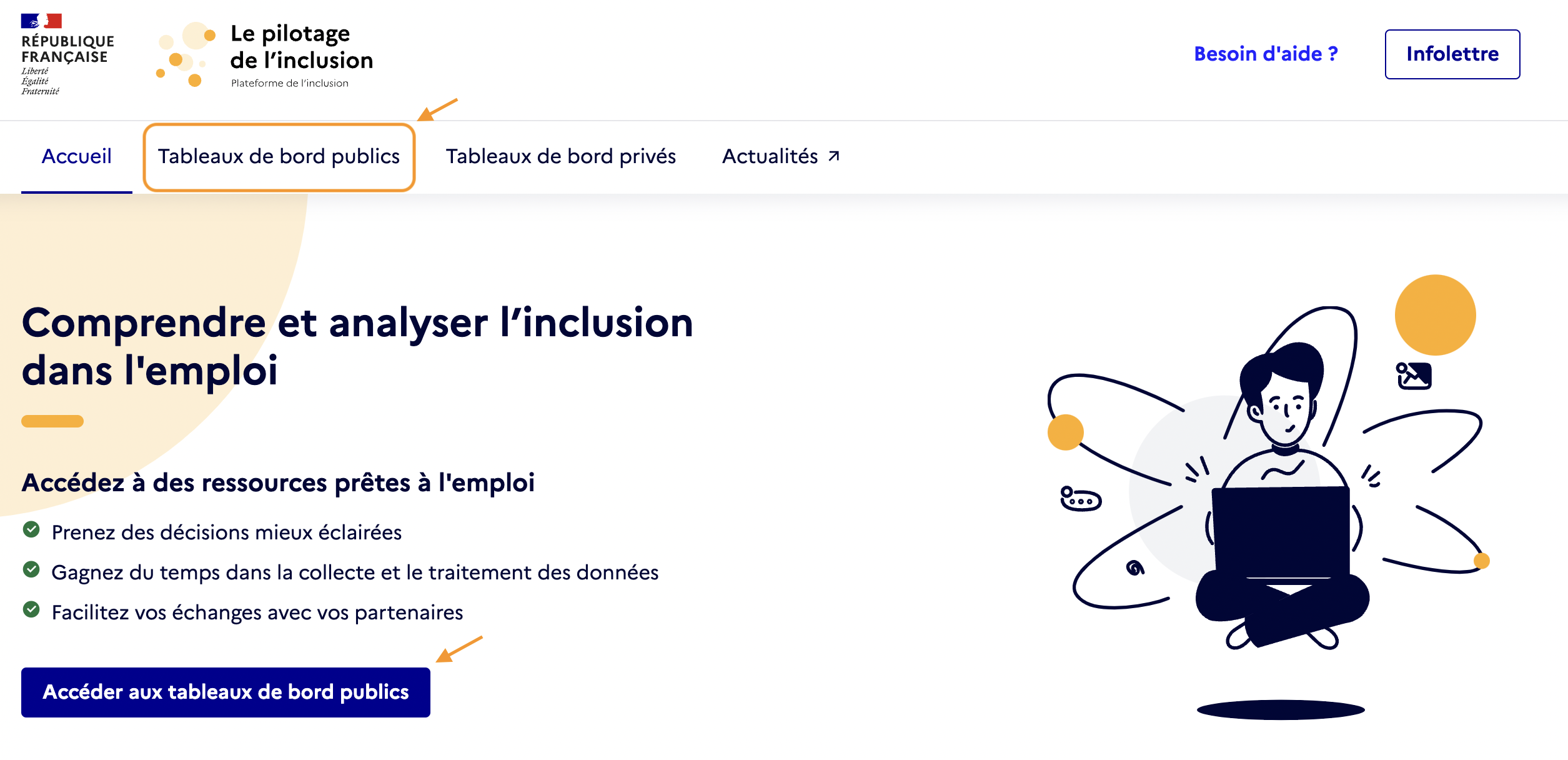 🔸 Accéder aux tableaux de bord publics – Plateforme de l'inclusion ...